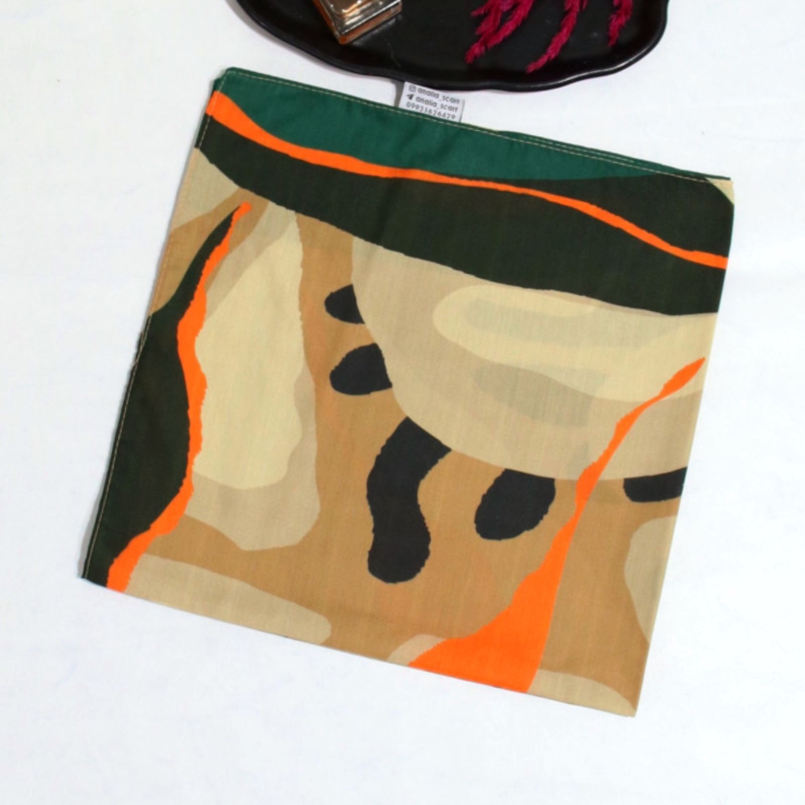 دستمال سر و گردن زنانه مدل نخی جدید طرح مینیمال کد 9535 -  - 4