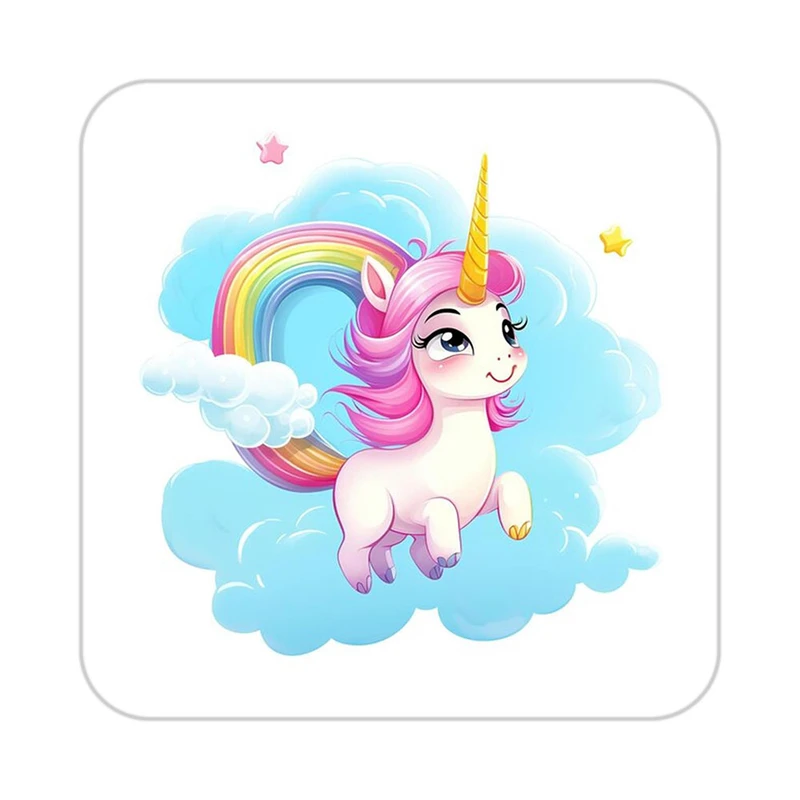 زیر لیوانی کاکتی طرح اسب تک شاخ و یونیکورن مدل mp31027