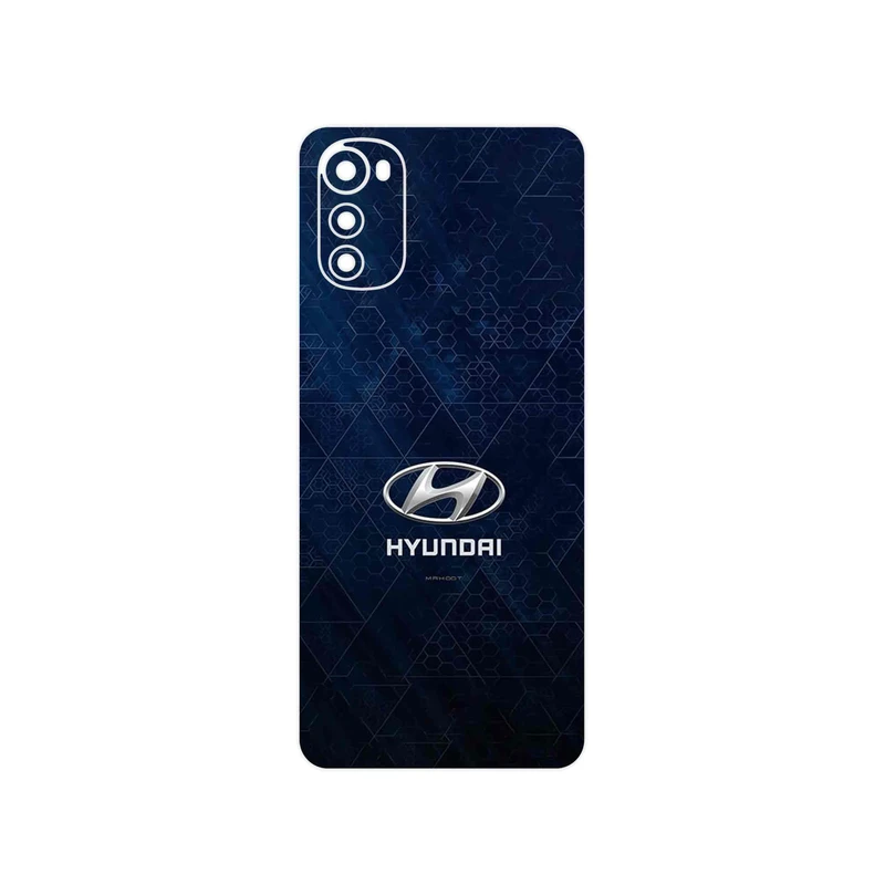 برچسب پوششی ماهوت مدل Hyundai_Logo مناسب برای گوشی موبایل موتورولا Moto E32s