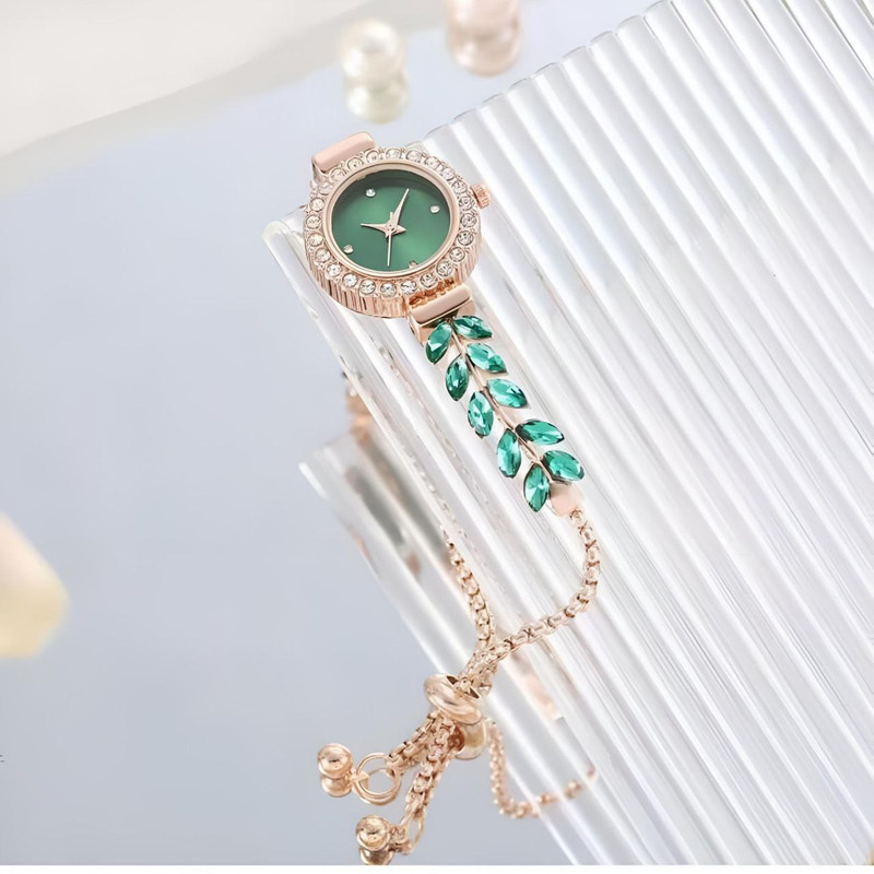 ساعت مچی عقربه ای زنانه مدل نگینی 011 ساعت مچی عقربه ای زنانه مدل نگینی 011