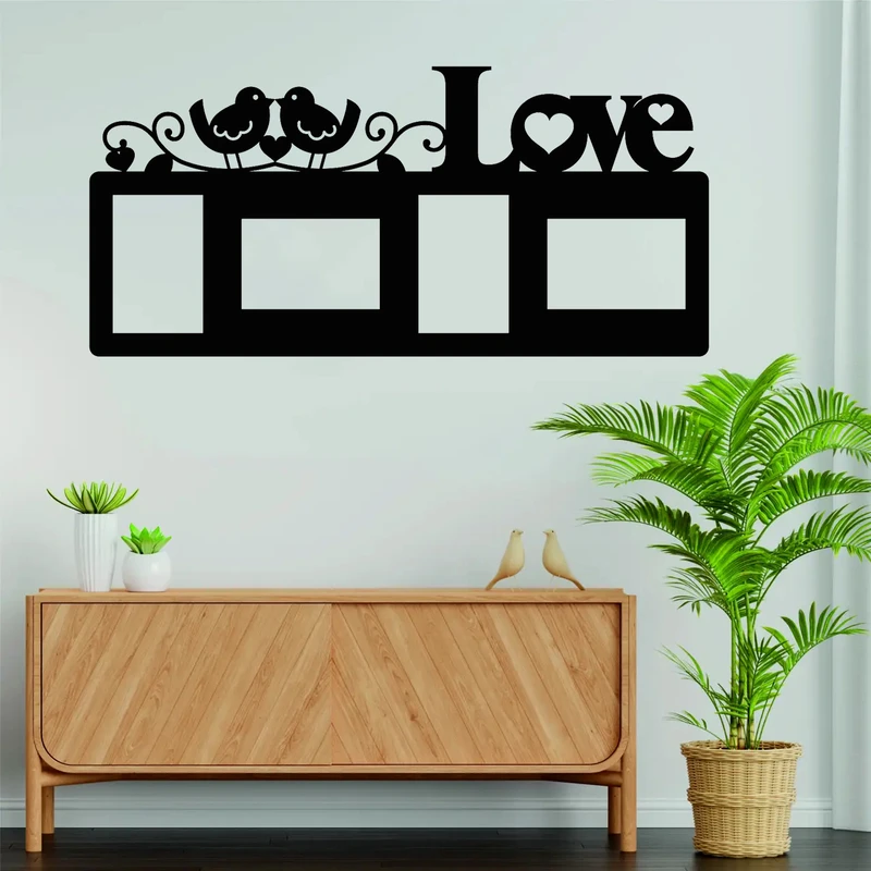 استیکر مدل قاب عکس دیواری چوبی کد KT103