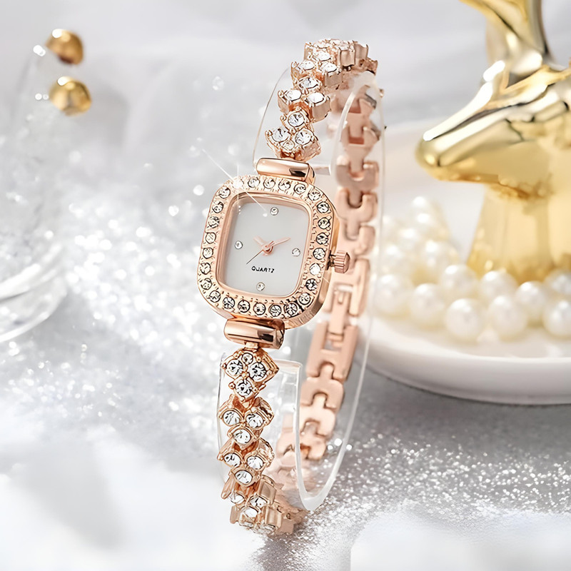 ساعت مچی عقربه ای زنانه مدل رویال نگین دار 3 ساعت مچی عقربه ای زنانه مدل رویال نگین دار 3