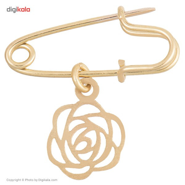 سنجاق سینه طلا 18 عیار رزا مدل PG11