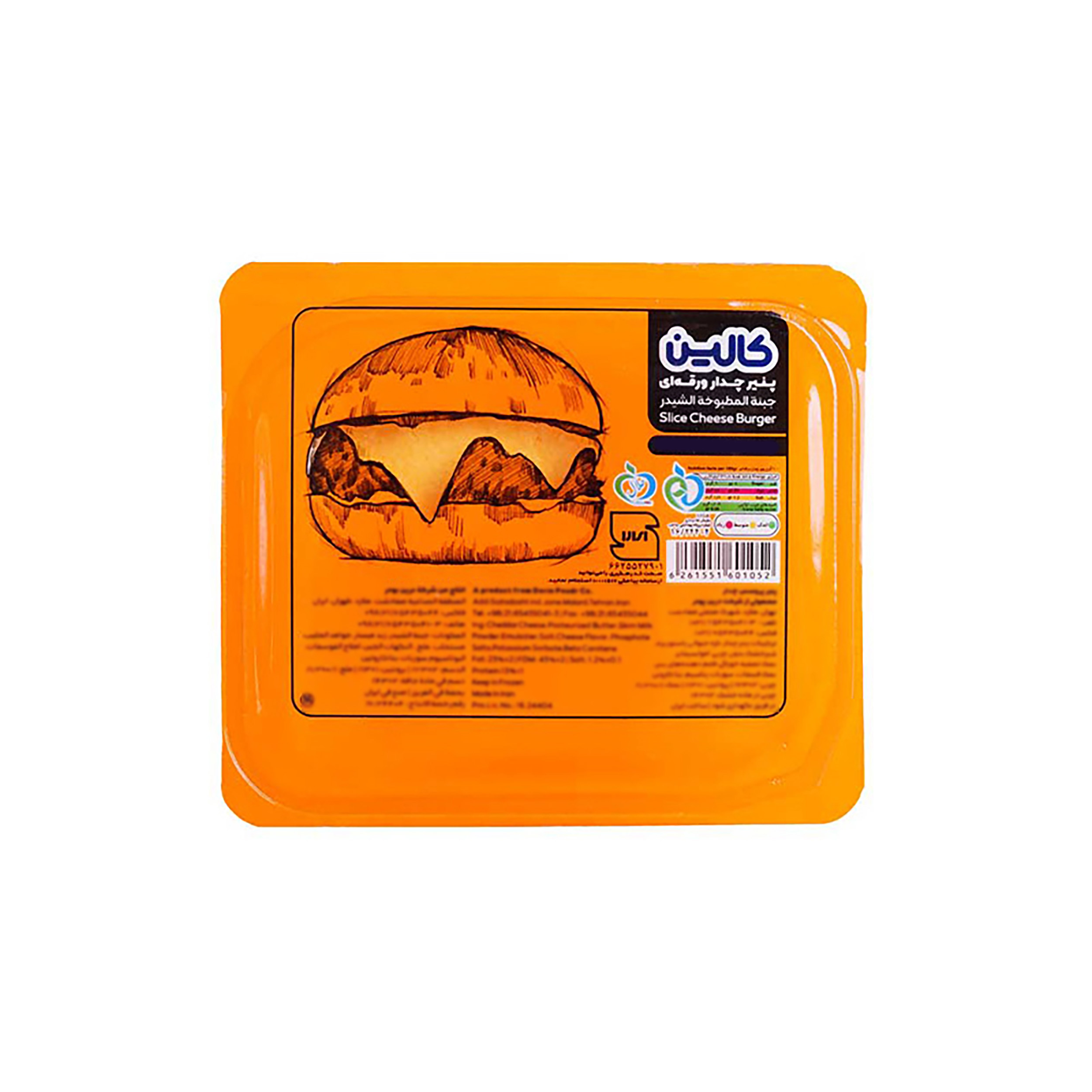 پنیر ورقه‌ای تست چدار کالین - 180 گرم