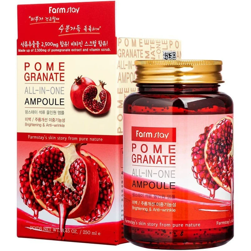 ژل ضد چروک فارم استی مدل Pomegranate All-in-one Intensive Moist حجم 250 میلی لیتر