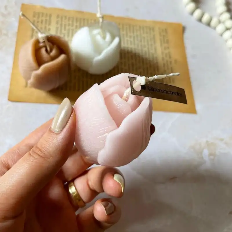 قالب شمع مدل غنچه رز