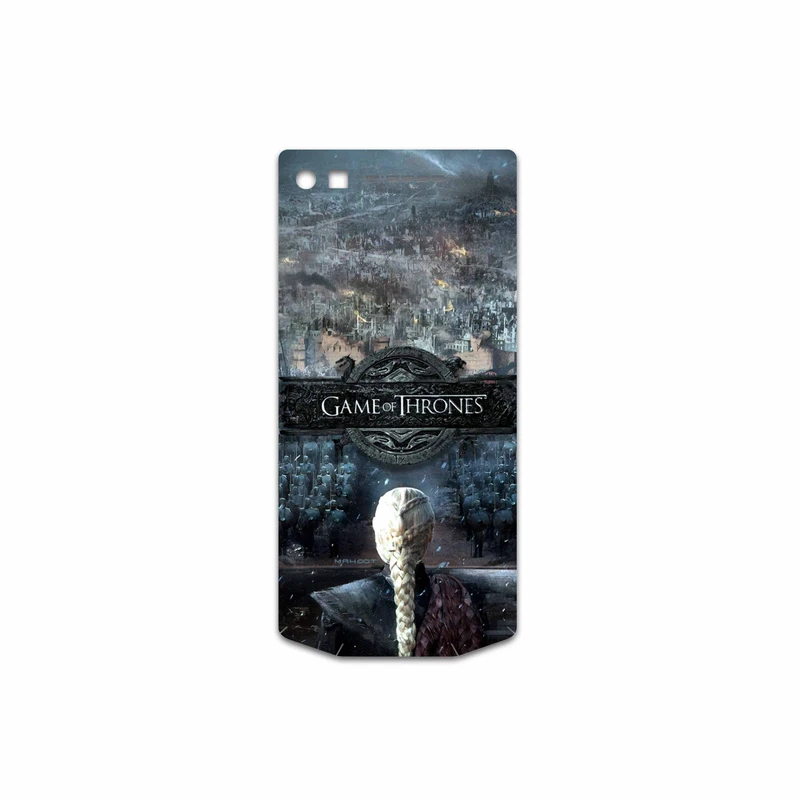 برچسب پوششی ماهوت مدل Game-of-Thrones مناسب برای گوشی موبایل بلک بری P9982