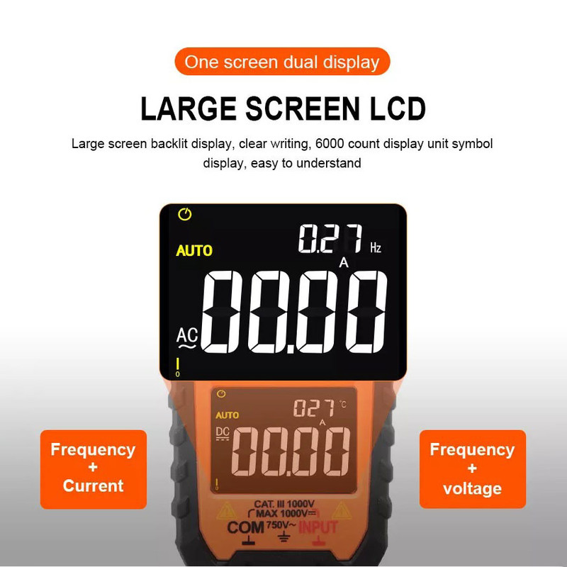 مولتی متر کلمپی ویکتور مدل 610E