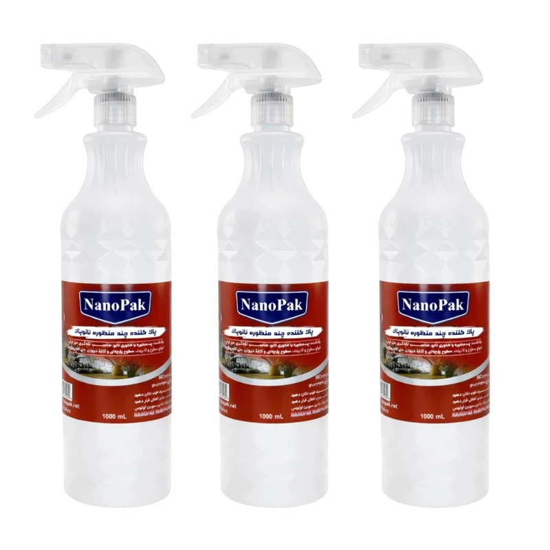 اسپری چند منظوره نانو پاک مدل SS3 حجم 3000 میلی لیتر بسته 3 عددی