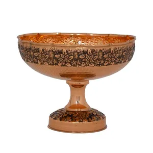 آجیل خوری مسی مدل رز گل زنجان کد za75954800