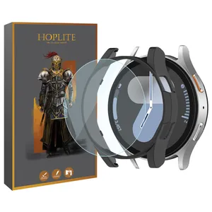 کاور هاپلایت مدل PC Bumper HL مناسب برای ساعت هوشمند سامسونگ Galaxy Watch 7 44mm به همراه محافظ صفحه نمایش