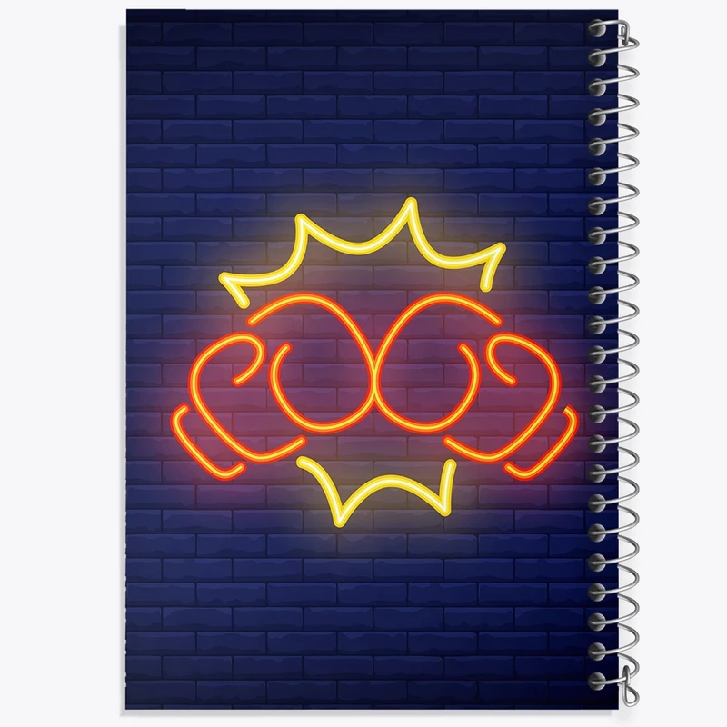 دفتر مشق 100 برگ خندالو طرح بوکس (Boxing) کد F1466