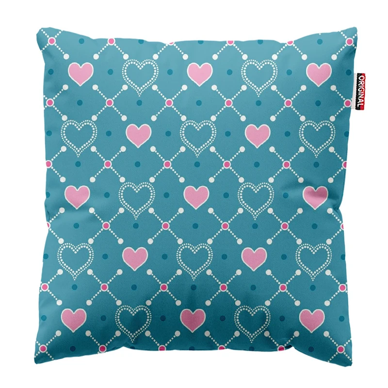 کوسن پاد آفرین طرح قلب کد 3365 سایز 30*30 سانتی متر