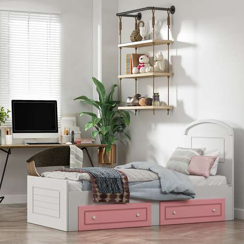 تخت خواب نوجوان اعیان مدل FH909 سایز 80x180 سانتی متر