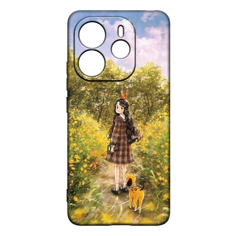 کاور طرح دخترانه کد 194 مناسب برای گوشی موبایل شیائومی Redmi Note 14 4G