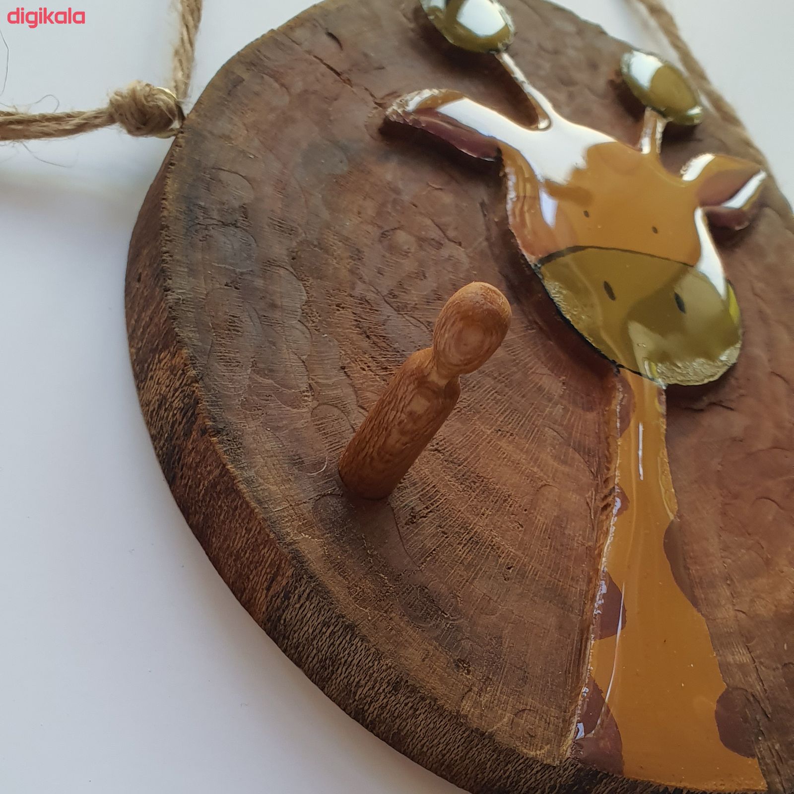آویز چوبی مدل زرافه main 1 1
