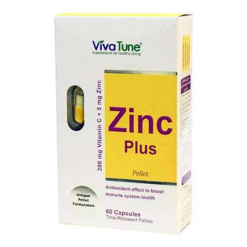 قرص زینک پلاس پلت ویوا تون بسته 60 عددی