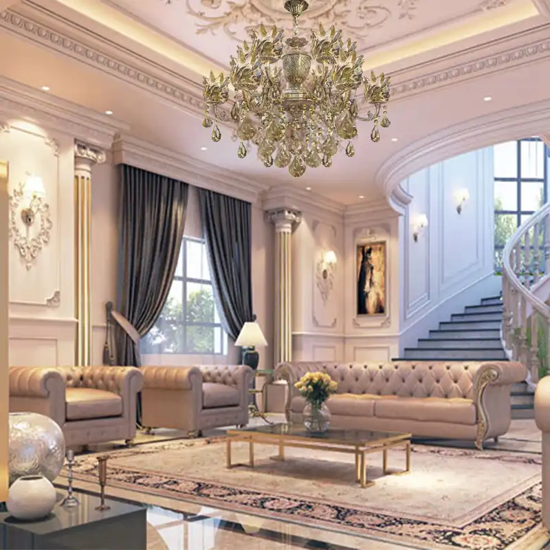 لوستر دوازده شعله چشمه نور کد C2824/6+6-BO