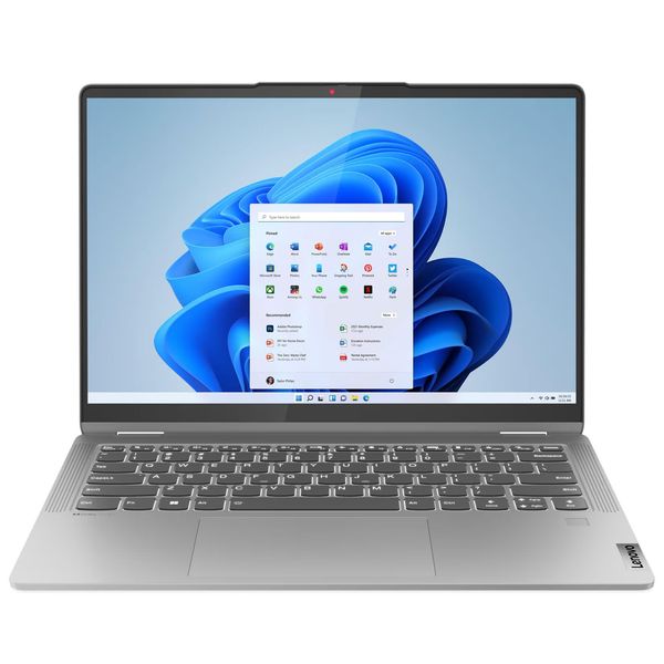 لپ تاپ 14 اینچی لنوو مدل IdeaPad Flex 5 14ABR8-Ryzen 7 7730U-16GB LPDDR4X 4266MHz-512GB SSD-Touch-Backlit-Fingerprint-W