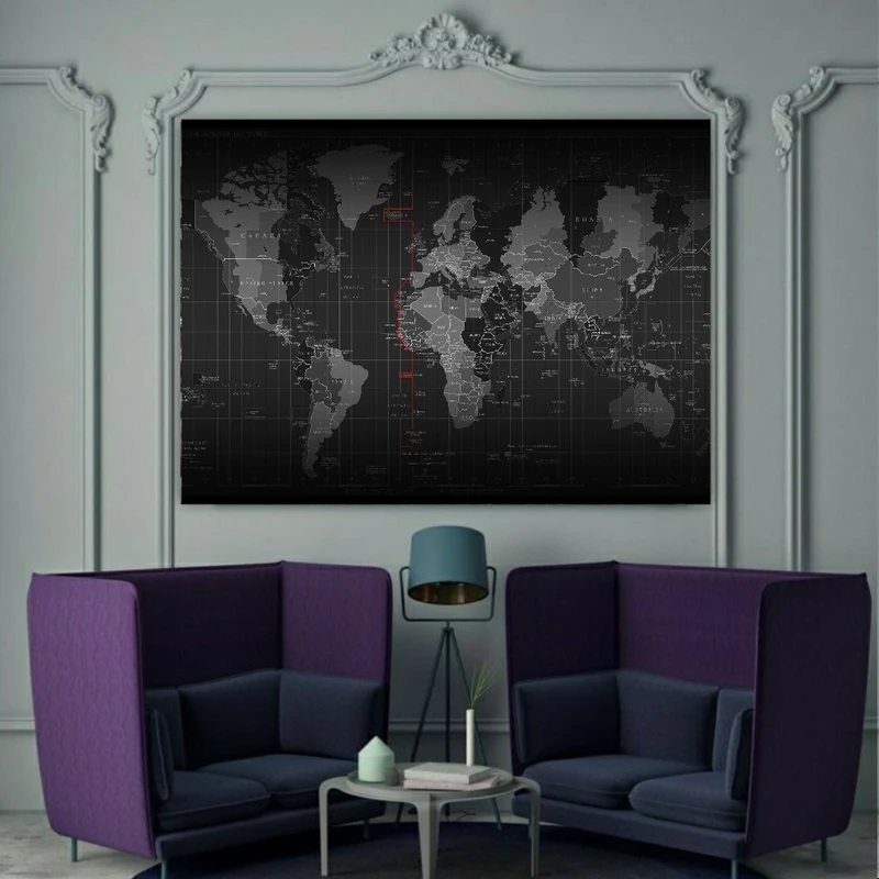 پوستر دیواری طرح نقشه جهان مدل SDP2015