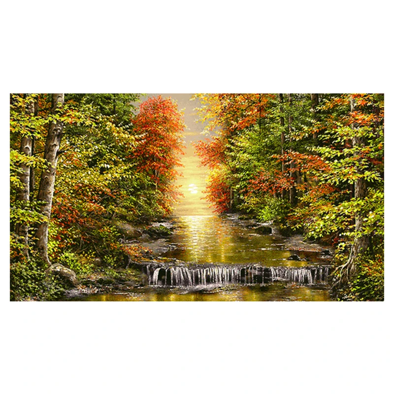 نخ و نقشه تابلوفرش طرح منظره کد 23203