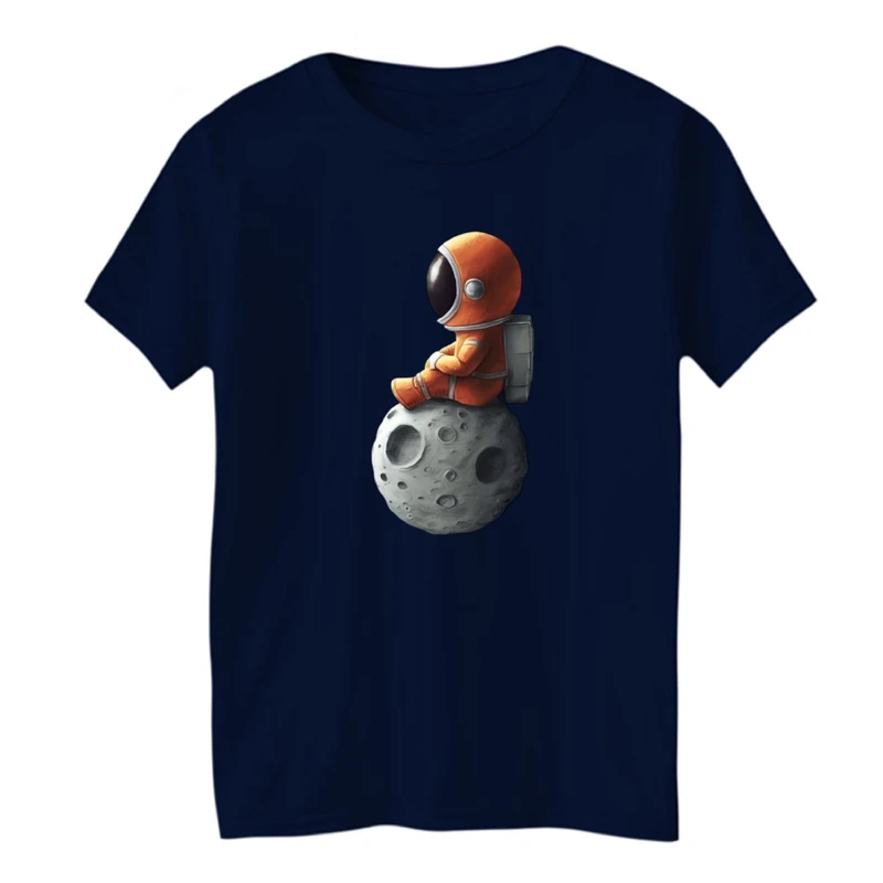 تی شرت آستین کوتاه بچگانه مدل فضانورد و ماه