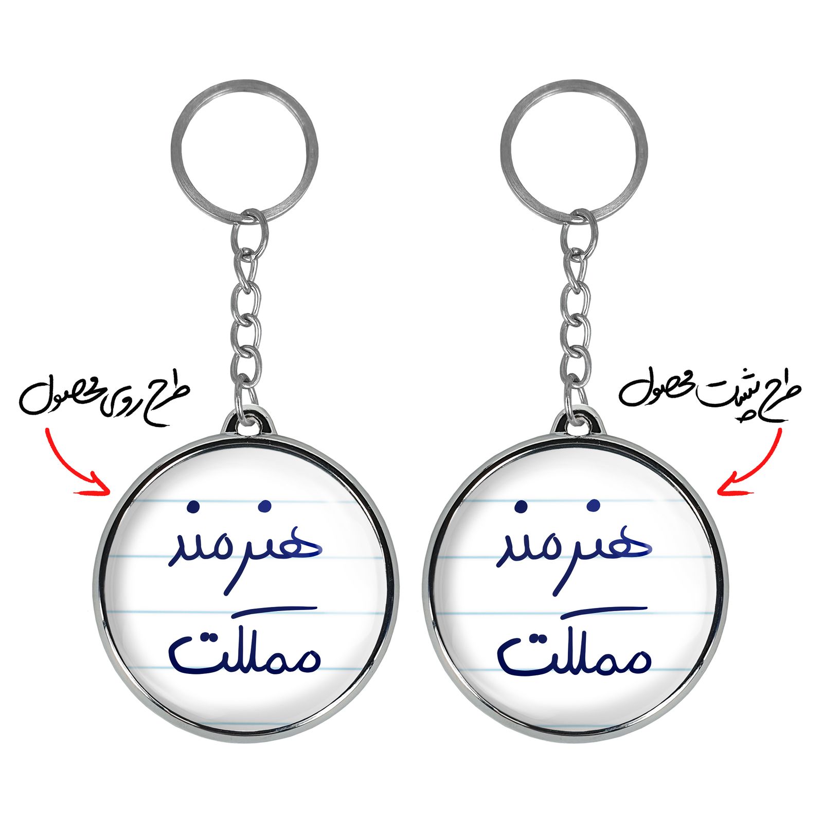 جاکلیدی خندالو طرح هنرمند مملکت مدل دوطرفه کد 57725772 - - 3