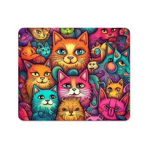 ماوس پد پاد آفرین مدل گربه کیوت فانتزی بامزه کارتونی کد P764 سایز 19*24 سانتی متر