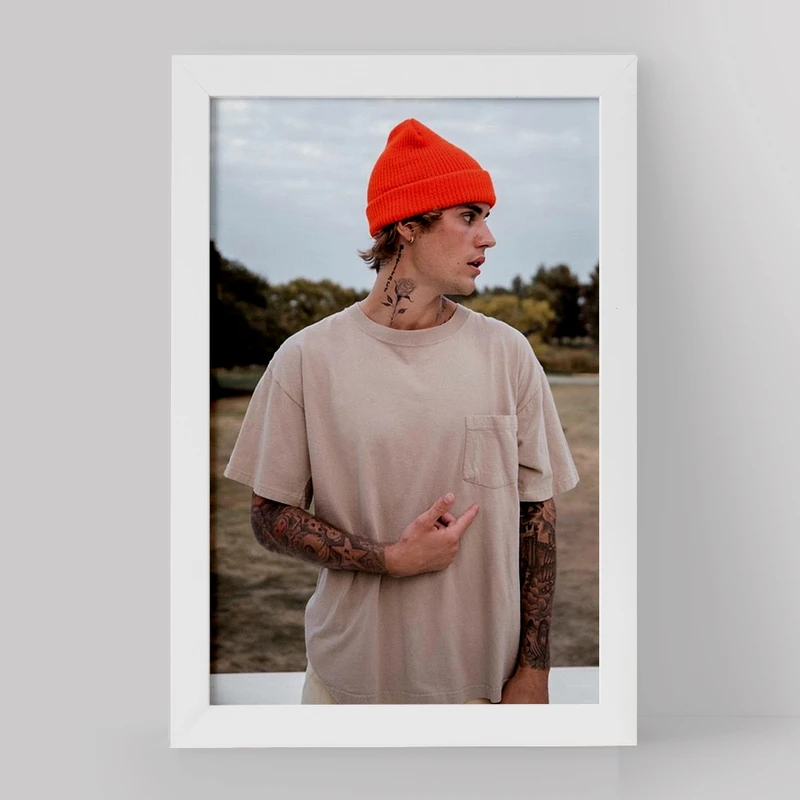 تابلو خندالو مدل جاستین بیبر Justin Bieber کد 19017