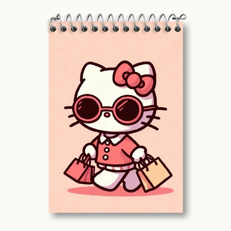 دفتر یادداشت 50 برگ خندالو طرح هلو کیتی (Hello Kitty) کد N1845