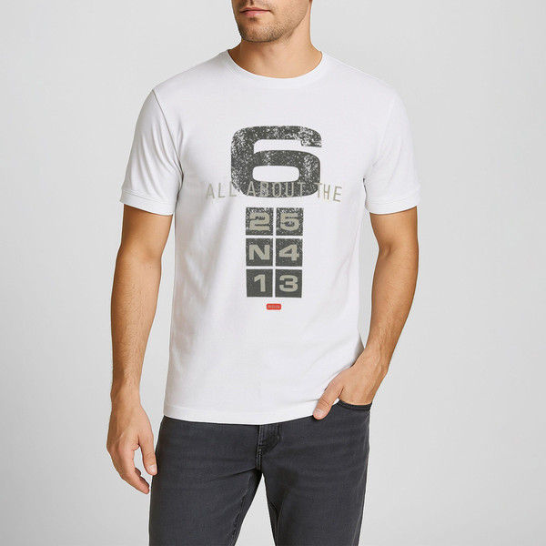 تی شرت آستین کوتاه مردانه موها فیتنس مدل 6W