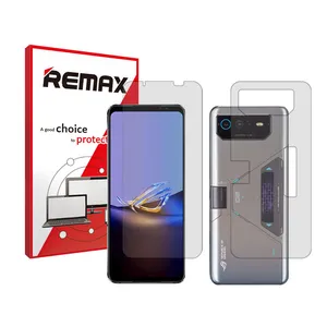 Remax Resistant model transparent screen protector suitable for Asus ROG Phone 6D Ultimate mobile phone along with the back protector