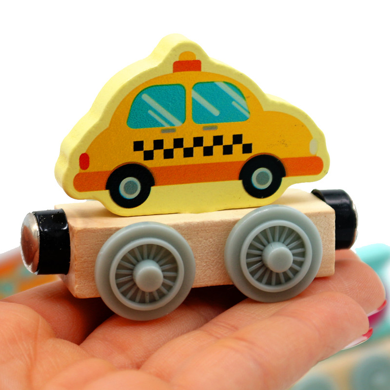 قطار بازی مدل چوبی مگنتی