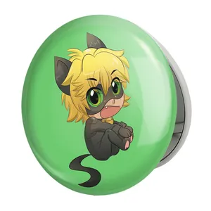 آینه جیبی خندالو طرح پسر گربه ای مدل تاشو کد 25009 