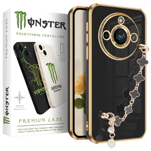 Black Flower monster cover suitable for Realme 11 ProPlus 5G mobile phone