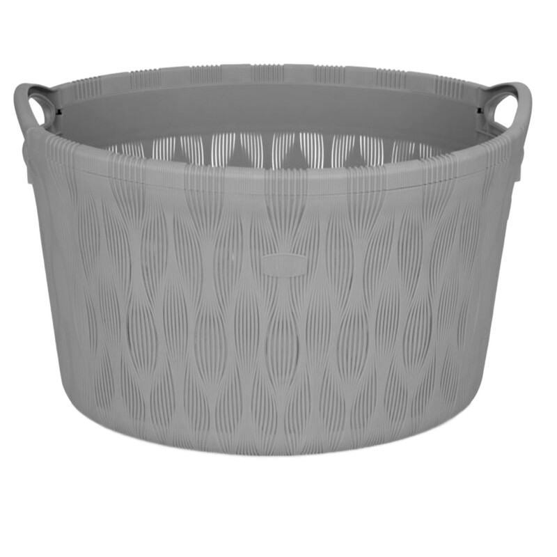 سبد رخت چرک هوم کت مدل فلورا بیضی