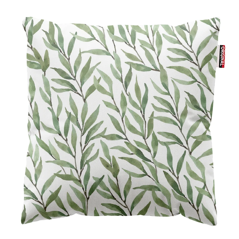 کوسن پاد آفرین مدل مینیمال طرح گل و برگ کد PK302942 سایز 30*30 سانتی متر