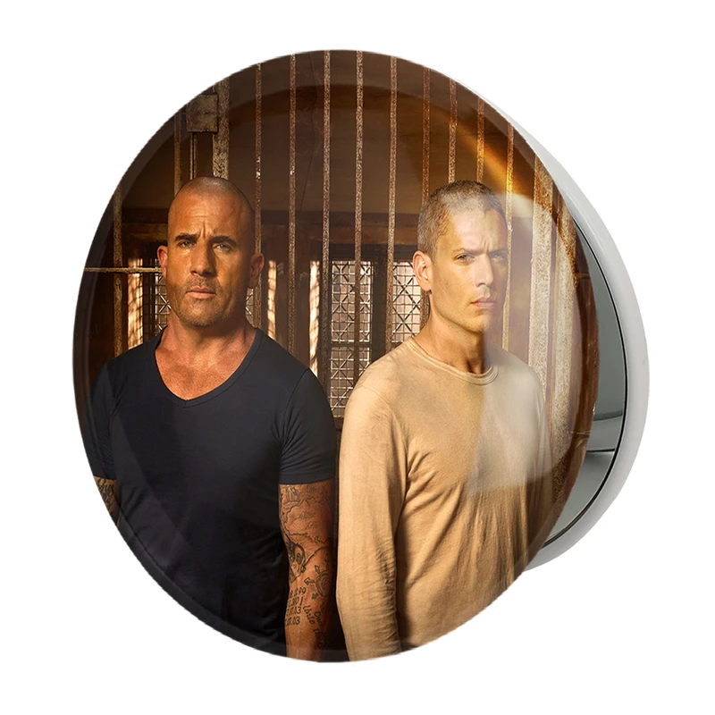 آینه جیبی خندالو طرح سریال فرار از زندان Prison Break مدل تاشو کد 10211 