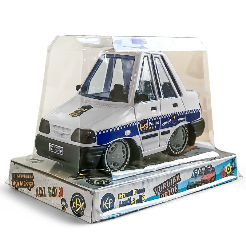 ماشین بازی مدل پراید پلیس وروجک