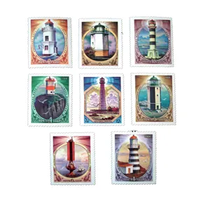 تمبر یادگاری مدل فانوس دریایی کد DS2507 مجموعه 8 عددی
