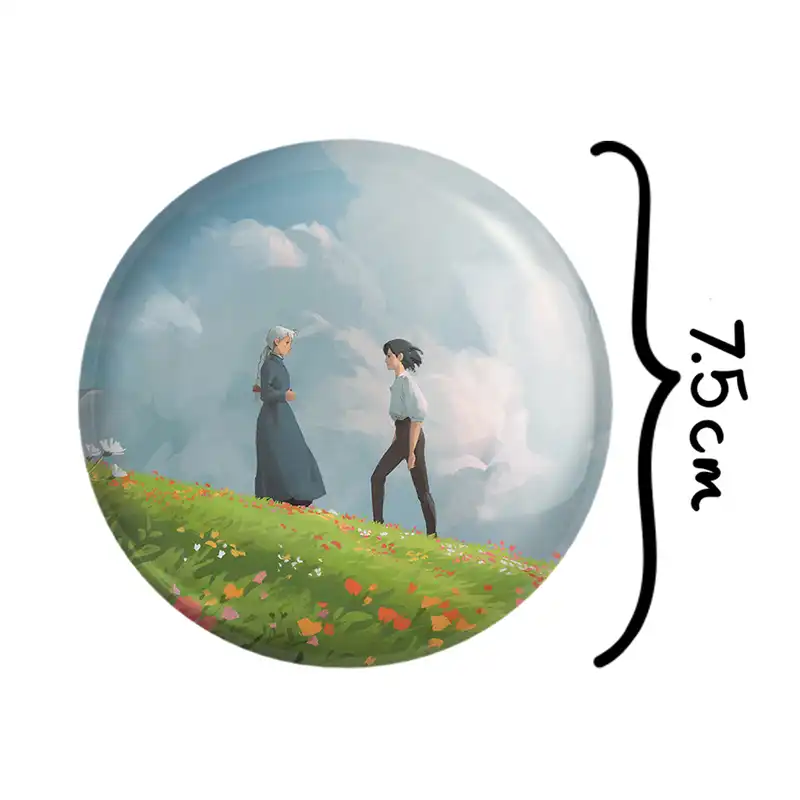 آینه جیبی خندالو طرح سوفی و هاول انیمه قلعه متحرک هاول مدل تاشو کد 12884