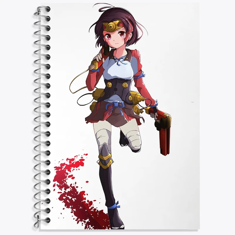 دفتر زبان 50 برگ خندالو مدل دو خط طرح مومی انیمه کابانری (Kabaneri) کد 35994