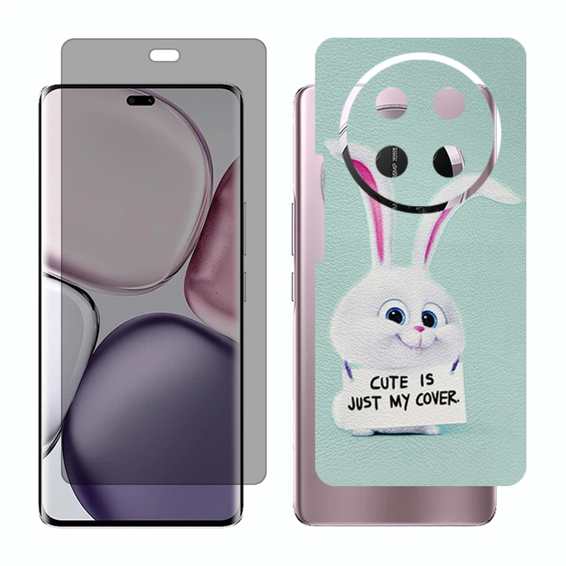 محافظ صفحه نمایش حریم شخصی گلس مدل Together مناسب برای گوشی موبایل آنر X9c به همراه برچسب پوششی