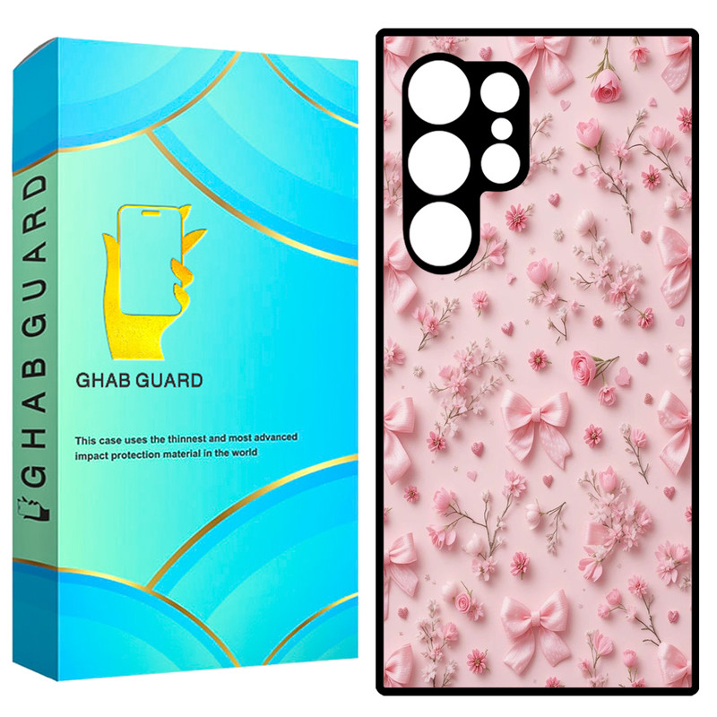 کاور قاب گارد طرح گل و پاپیون مدل GCHPS23U مناسب برای گوشی موبایل سامسونگ Galaxy S23 Ultra 5G  