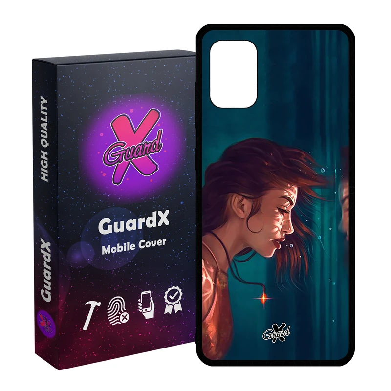 کاور گارد ایکس طرح دختر مدل Glass10371 مناسب برای گوشی موبایل سامسونگ Galaxy A51