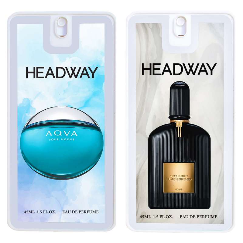 عطر جیبی هدوی مدل اکوا بولگاری و تام فورد بلک ارکید حجم 45 میلی لیتر مجموعه 2 عددی