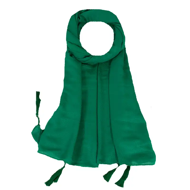 شال زنانه مدل ساده تابستانی منگوله دار خنک کد den-2260