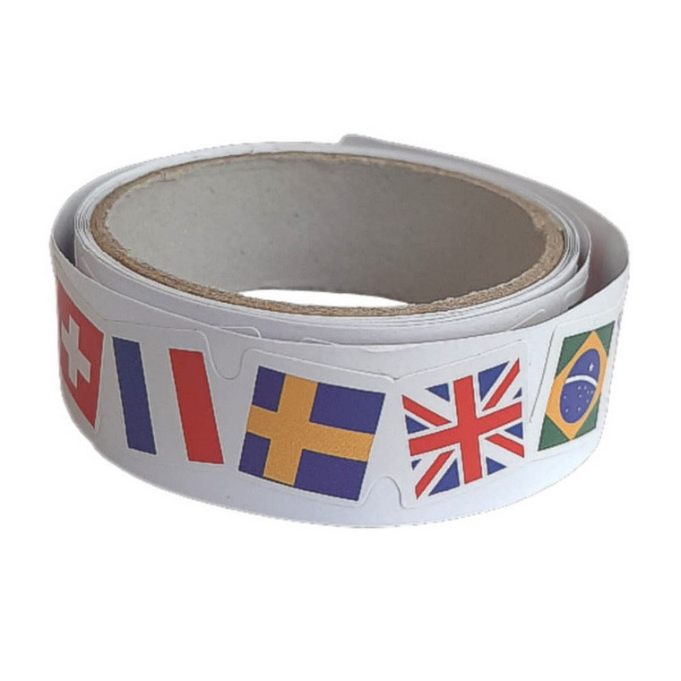 چسب نواری مدل واشی طرح پرچم عرض 1.5 سانتی متر مجموعه 2 عددی