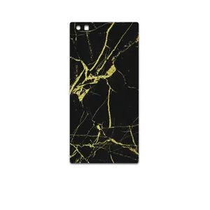 MAHOOT Graphite-Gold-Marble Cover Sticker for BlackBerry Leap