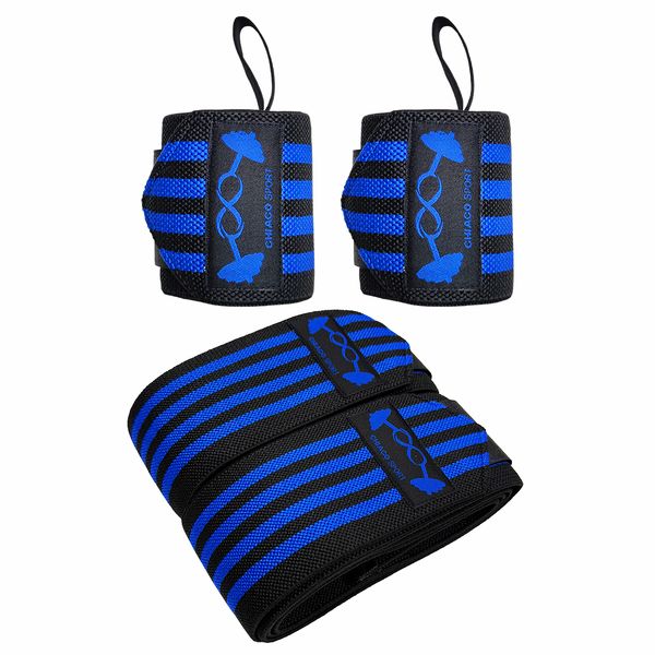 ست زانوبند و مچ بند بدنسازی چیاکو مدل KS170 مجموعه 4 عددی